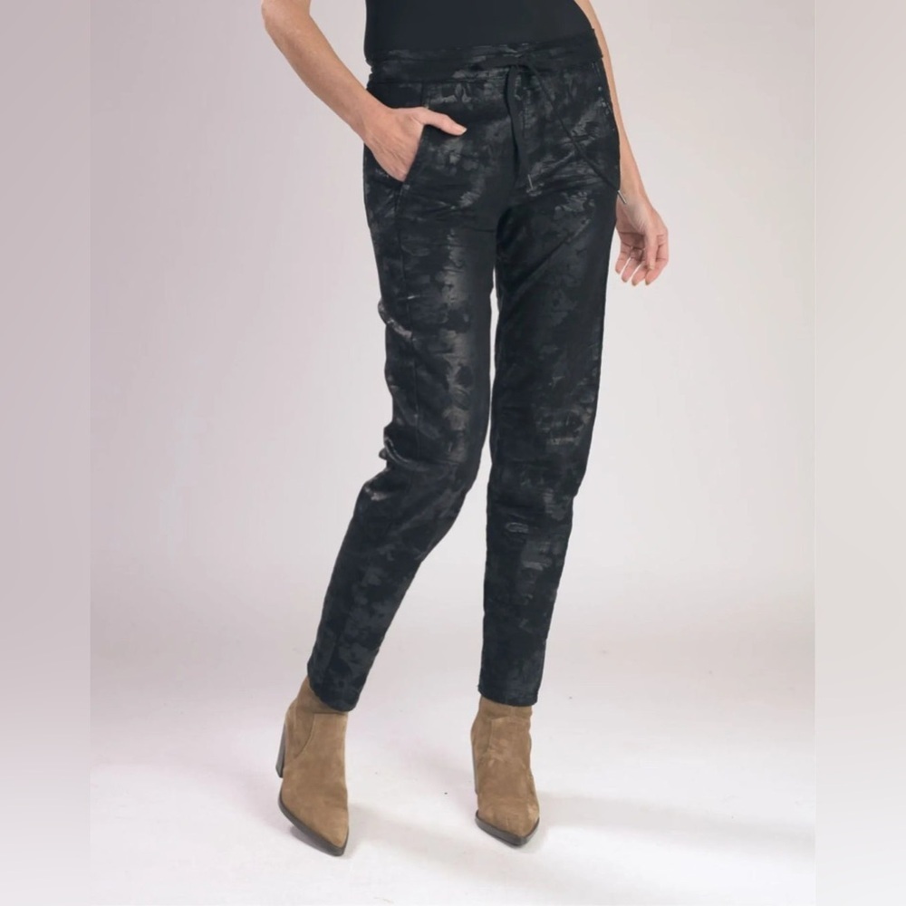ALEMBIKA Floral Iconic Stretch Jean Black Business Casual Women’s Size Small 4-6
